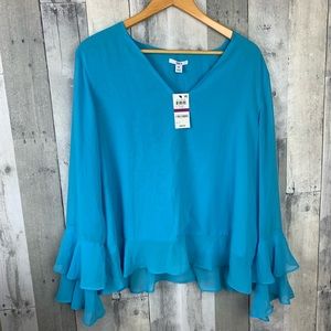 Bar III NWT Sheer Blouse